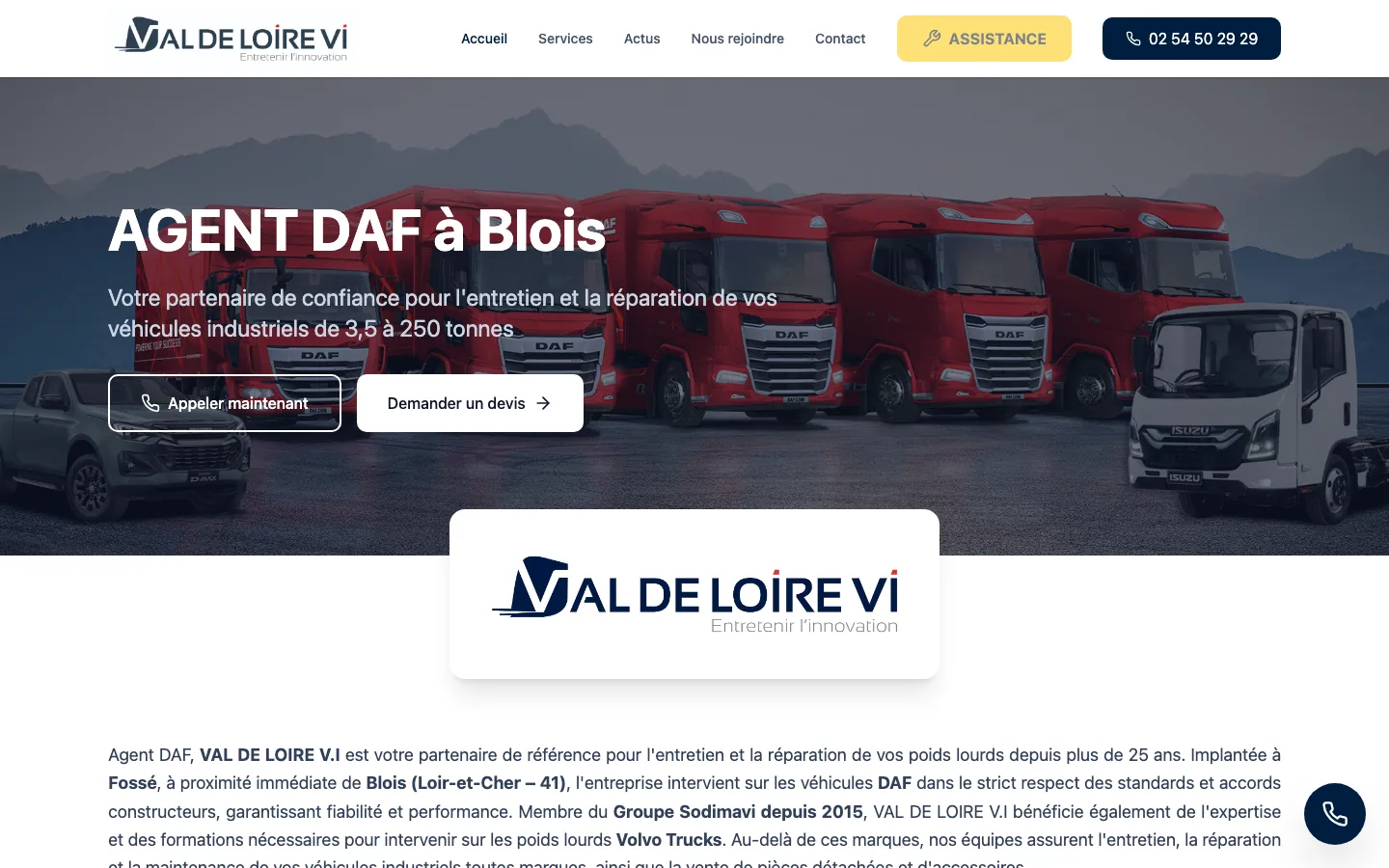 Site web VDLVI — Vins de Loire — Vins d'Ici